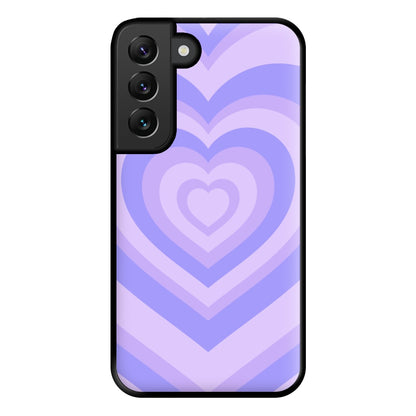 Purple - Colourful Hearts Phone Case for Galaxy S22 Plus