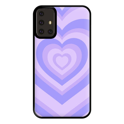 Purple - Colourful Hearts Phone Case for Galaxy A71