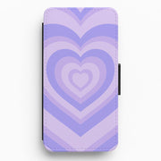 Purple - Colourful Purple Flip / Wallet Phone Case 1