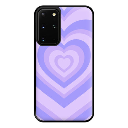 Purple - Colourful Hearts Phone Case for Galaxy S20 Plus