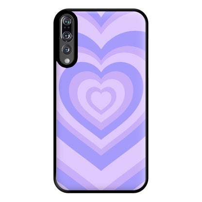 Purple - Colourful Hearts Phone Case for Huawei P20 Pro