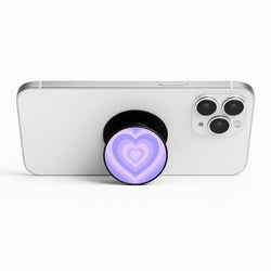 Purple - Colourful Hearts Phone Stand