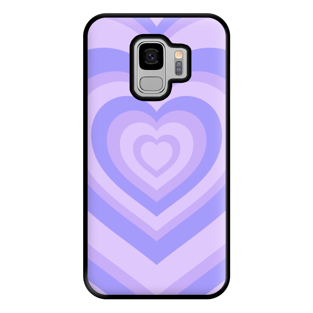 Purple - Colourful Hearts Phone Case for Galaxy S9 Plus