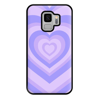 Purple - Colourful Hearts Phone Case for Galaxy S9 Plus