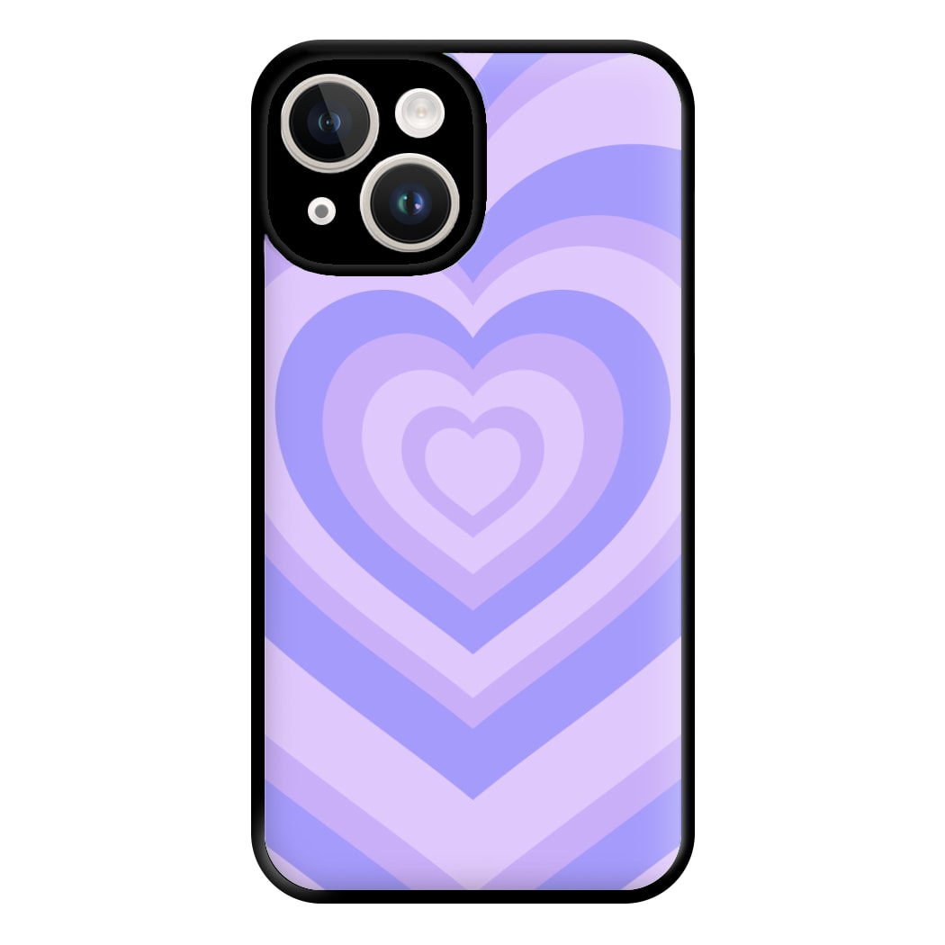 Purple - Colourful Hearts Phone Case for iPhone 14