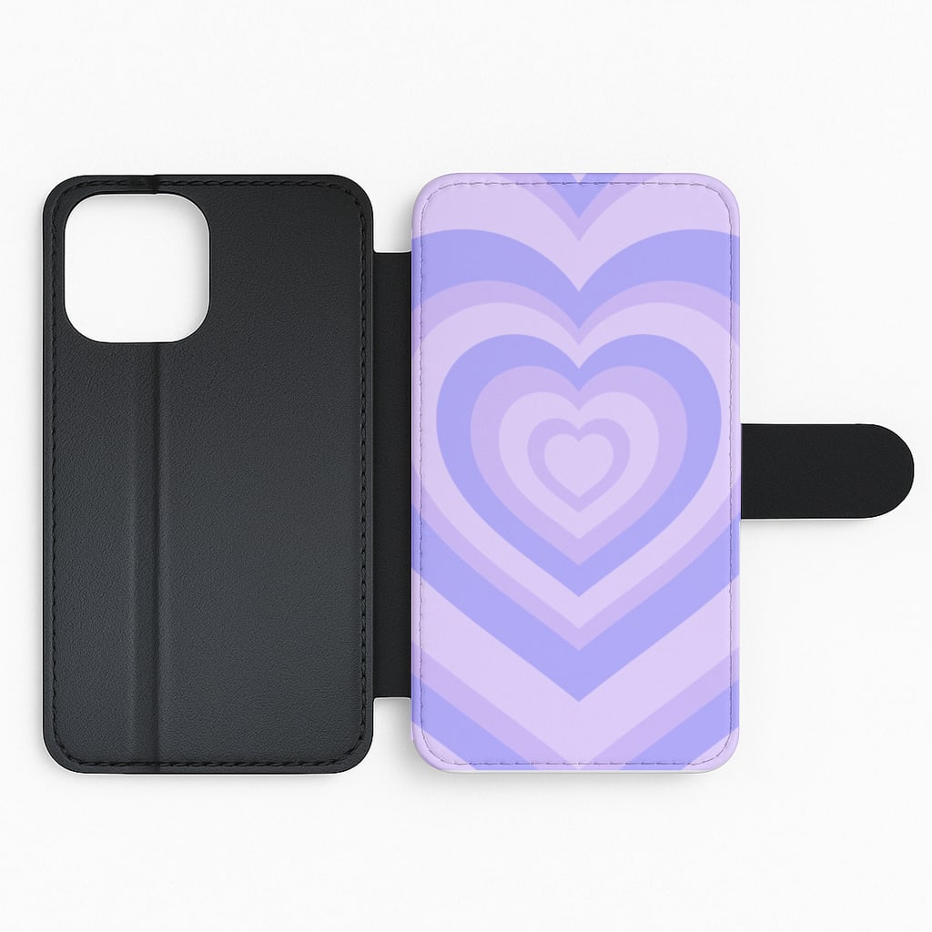 Purple - Colourful Purple Flip Phone Case