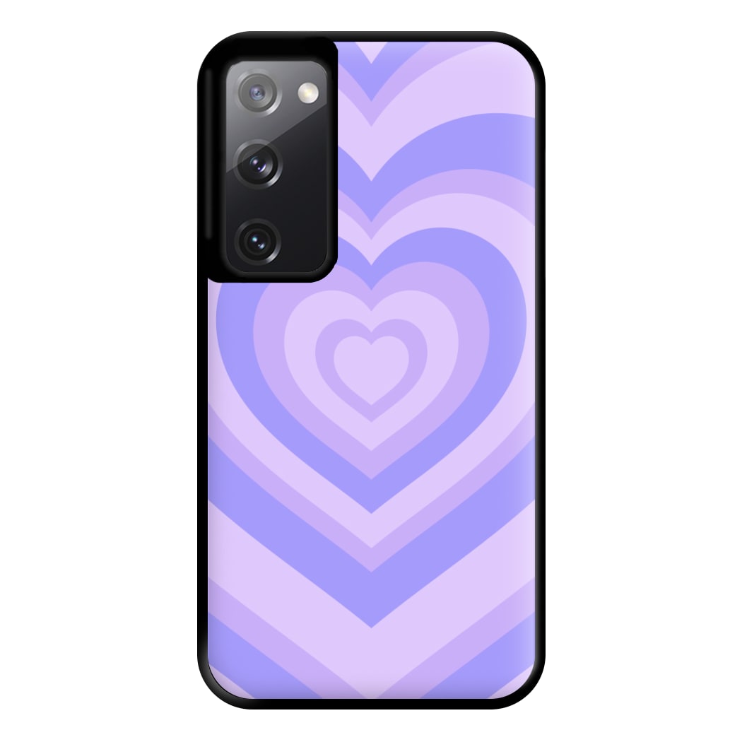 Purple - Colourful Hearts Phone Case for Galaxy S20FE