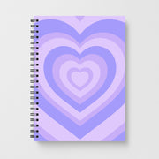 Purple - Colourful Hearts Notebook 1