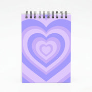 Purple - Colourful Hearts Notebook 4