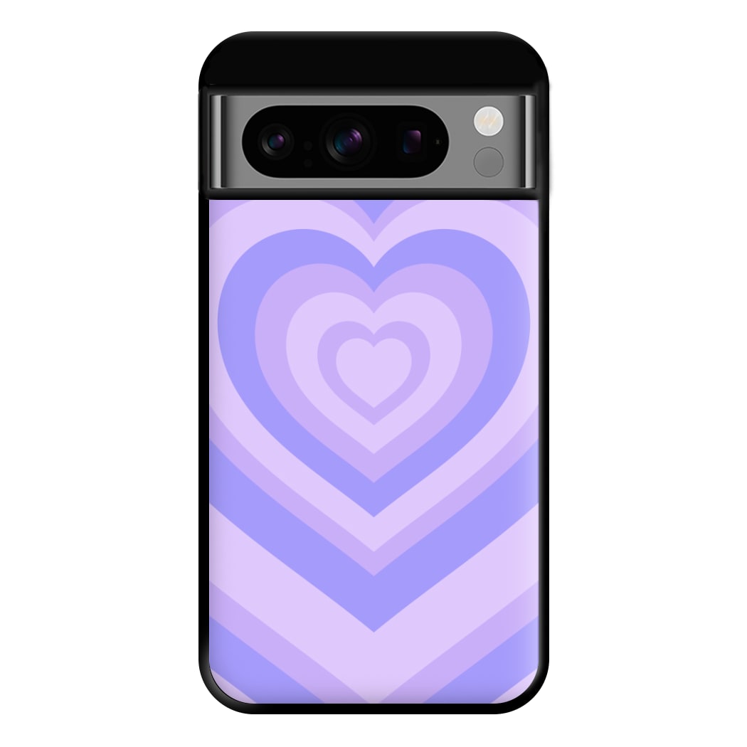 Purple - Colourful Hearts Phone Case for Google Pixel 8 Pro