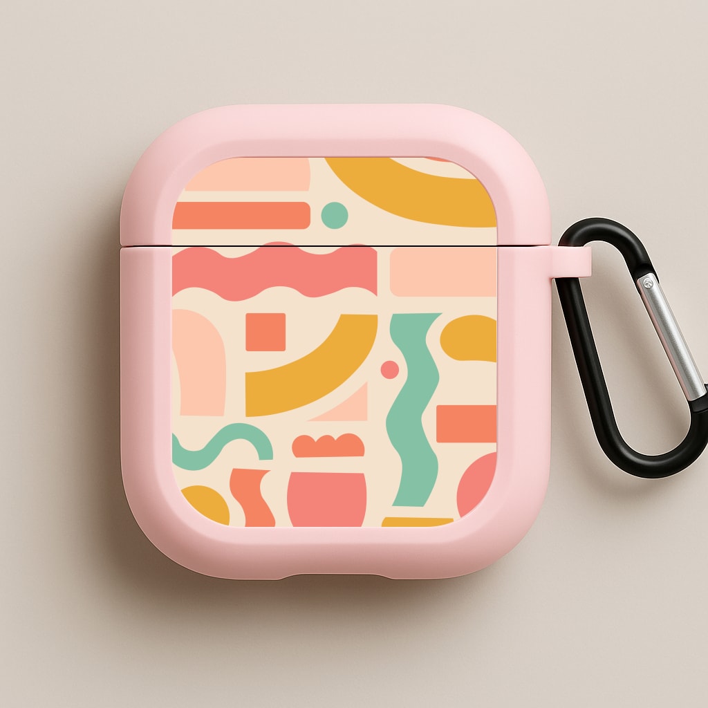 Abstract Patterns 21 Pink AirPods Case