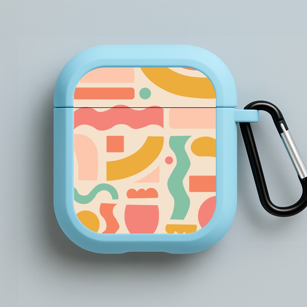 Abstract Patterns 21 Blue AirPods Case
