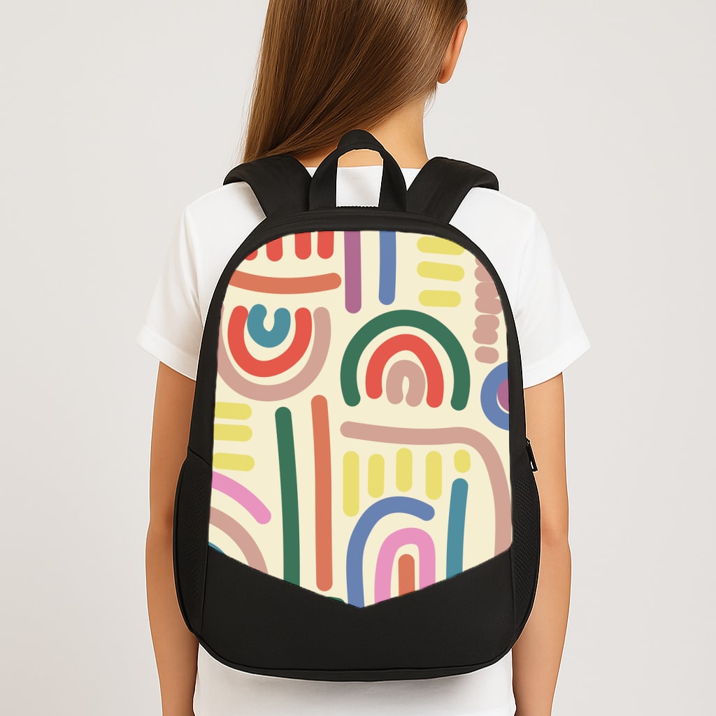 Abstract Patterns 23 Large School Bag
