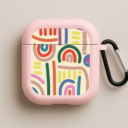 Abstract Patterns 23 Pink AirPods Case