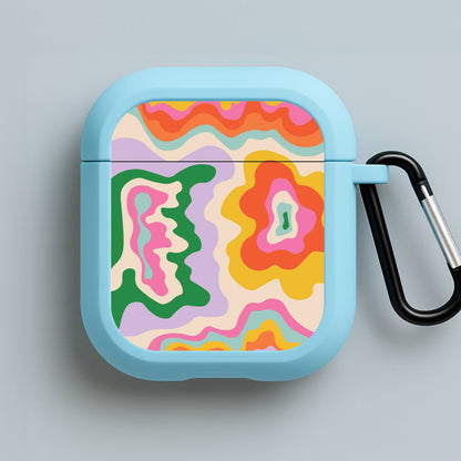Abstract Patterns 25 Blue AirPods Case