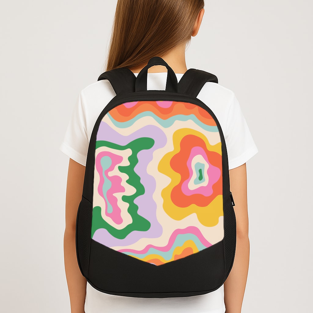Abstract Patterns 25 Large School Bag
