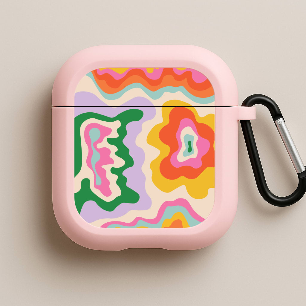 Abstract Patterns 25 Pink AirPods Case