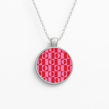 Abstract Patterns 26 Circle Necklace