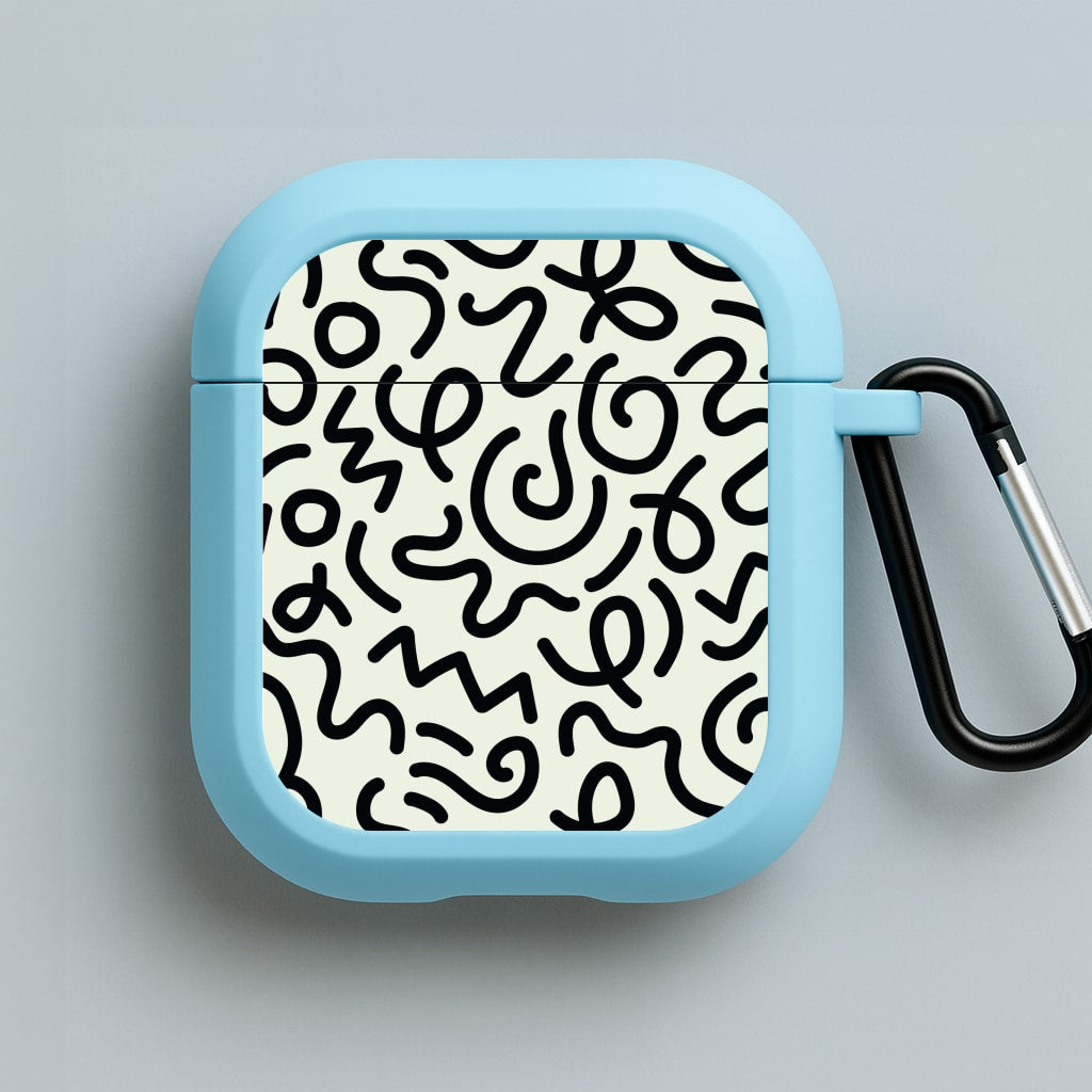 Abstract Patterns 28 Blue AirPods Case