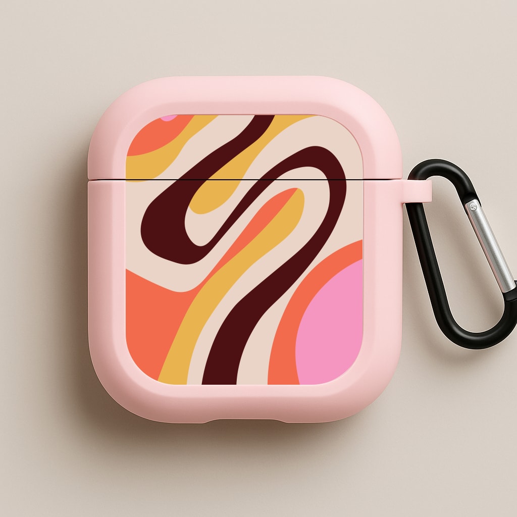 Abstract Patterns 29 Pink AirPods Case