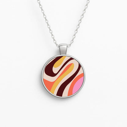 Abstract Patterns 29 Circle Necklace