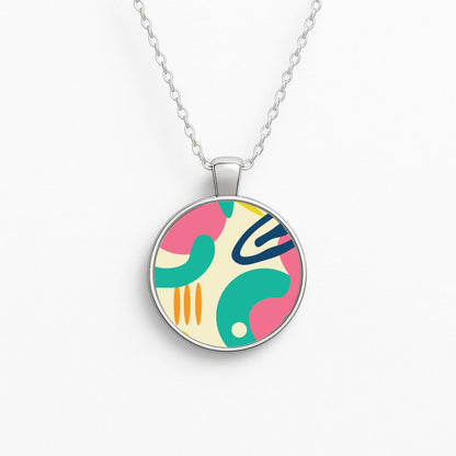 Abstract Pattern 1 Circle Necklace