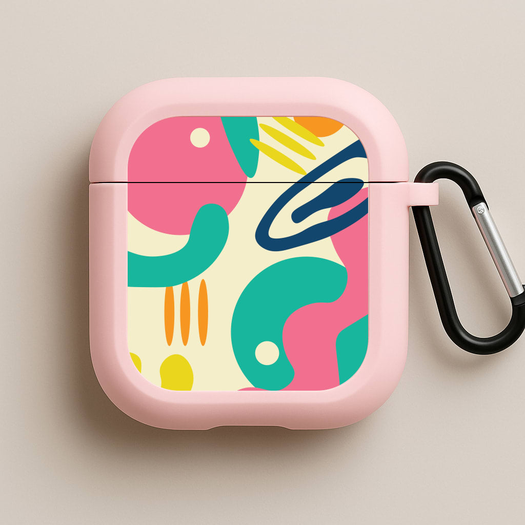 Abstract Pattern 1 Pink AirPods Case