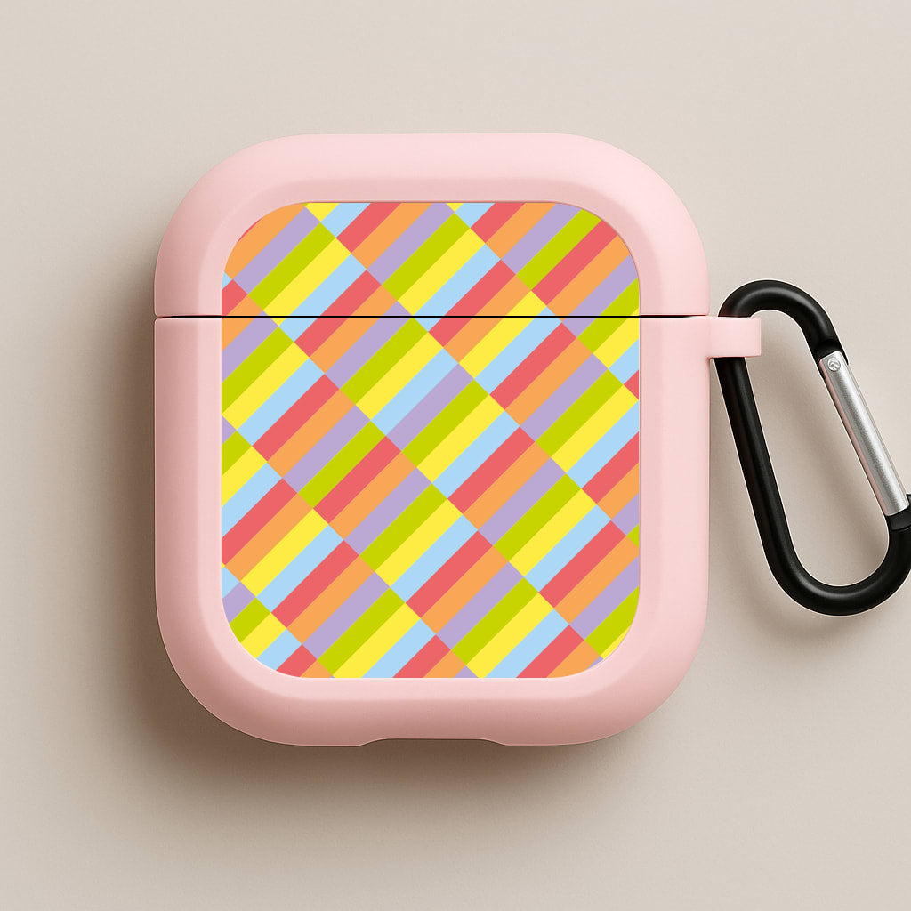 Abstract Pattern 7 Pink AirPods Case