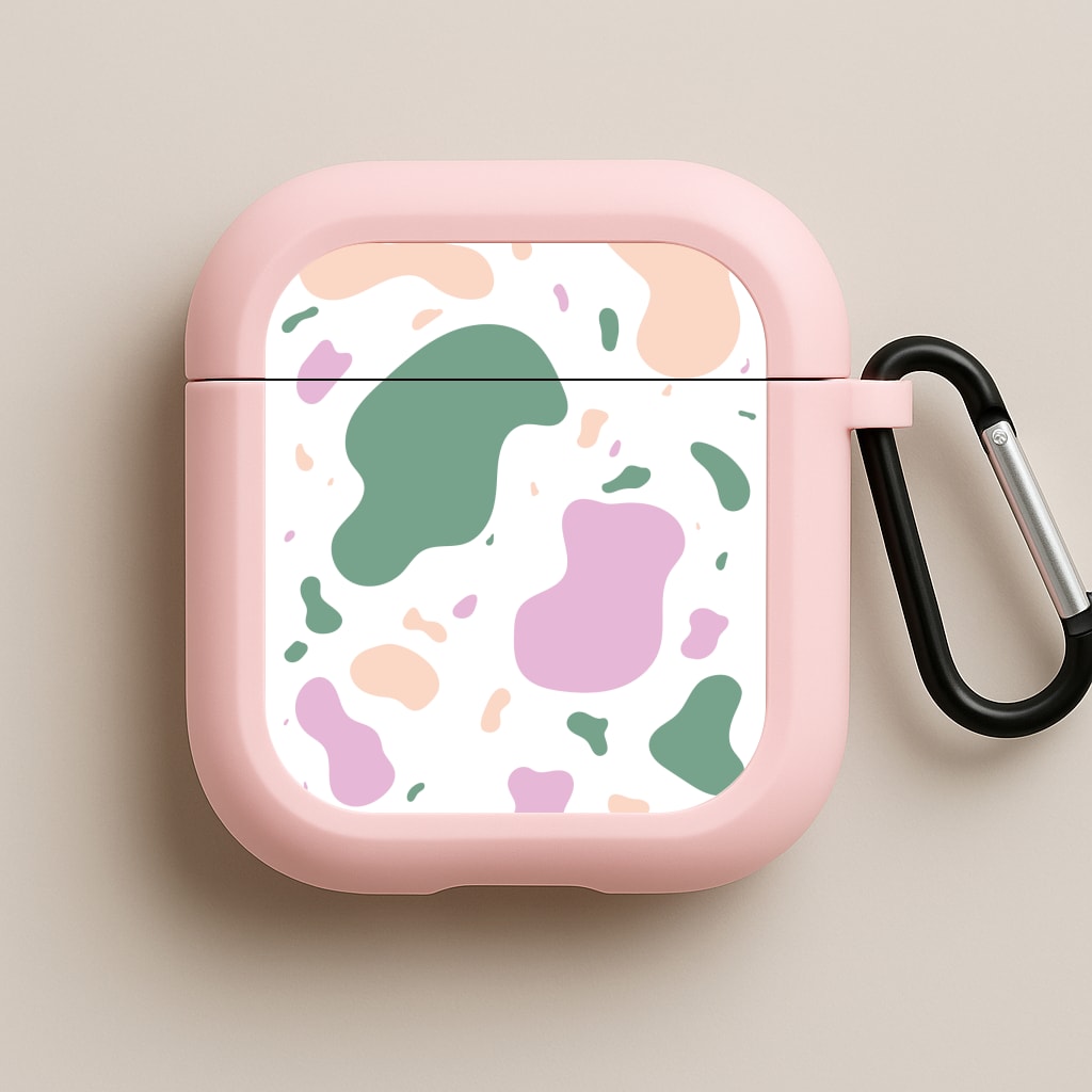 Abstract Pattern 8 Pink AirPods Case