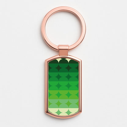 Abstract Pattern 16 Rose Gold Keyring