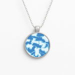 Abstract Pattern 18 Circle Necklace