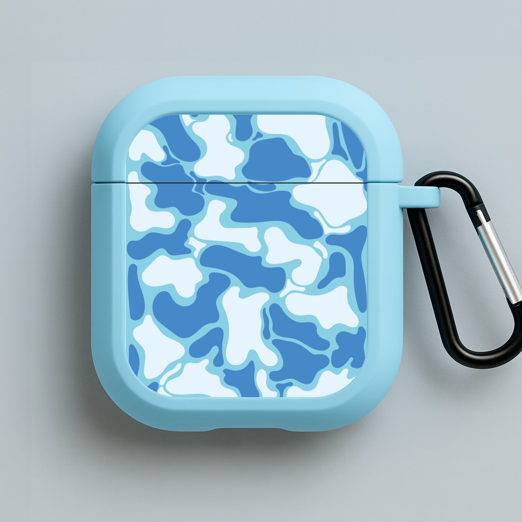 Abstract Pattern 18 Blue AirPods Case