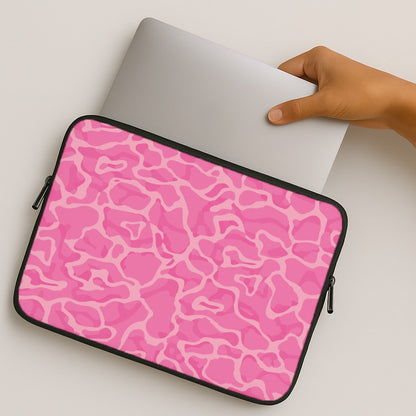 Orange Retro Flowers Pattern MacBook Case