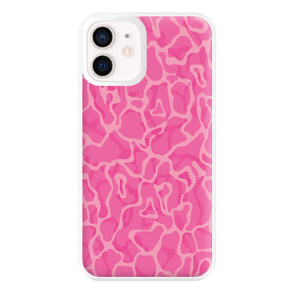 Orange Retro Flowers Pattern Phone Case for iPhone 13 Mini