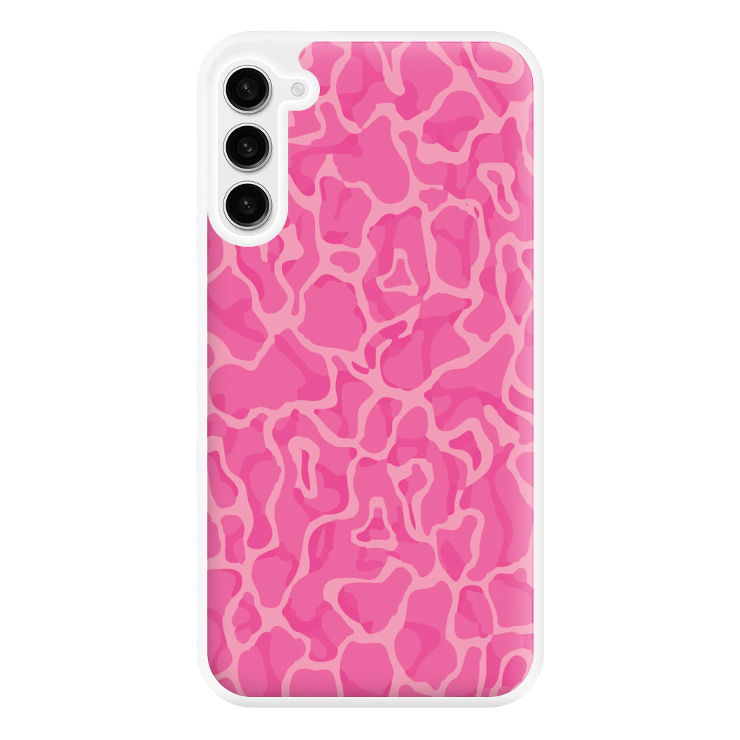 Orange Retro Flowers Pattern Phone Case for Galaxy S23FE