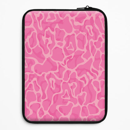 Orange Retro Flowers Pattern Universal Laptop Sleeve