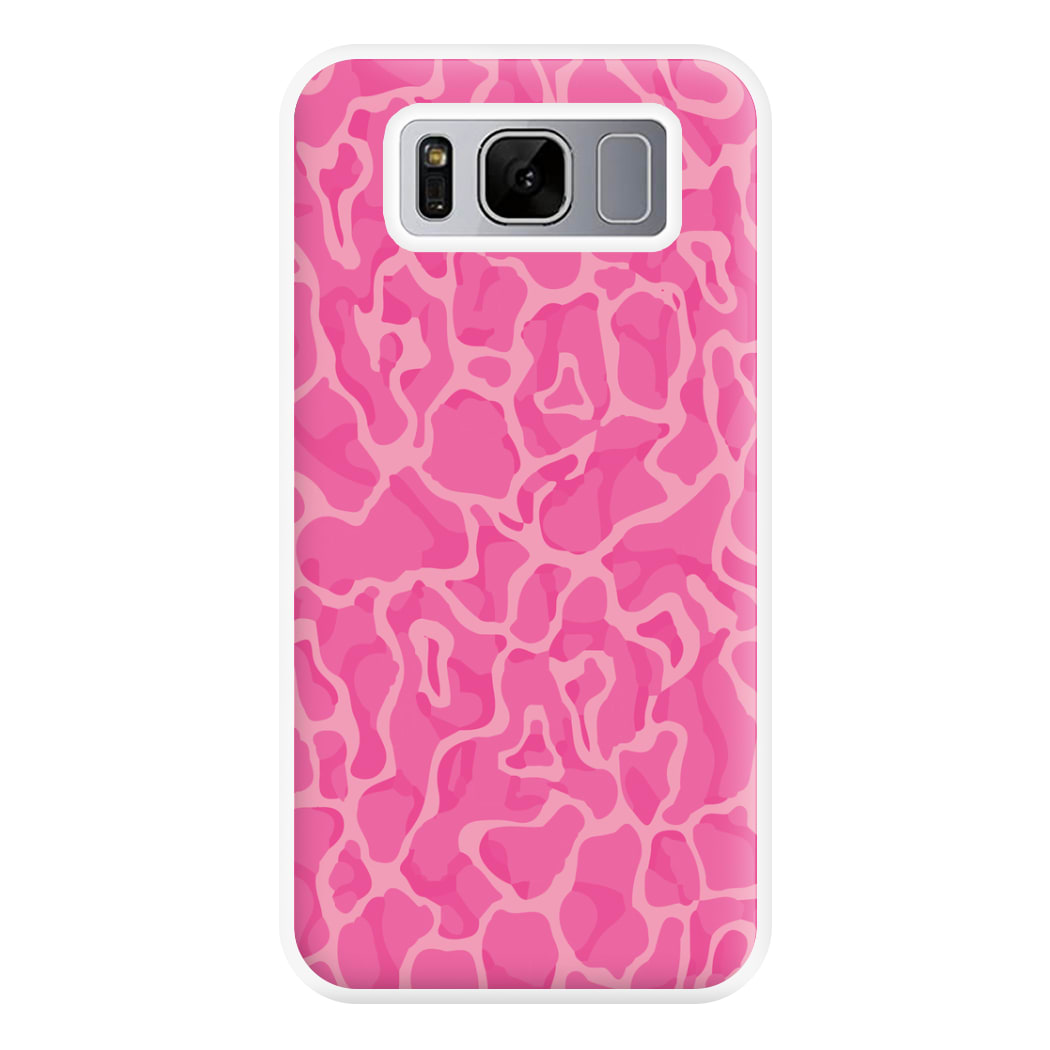 Orange Retro Flowers Pattern Phone Case for Galaxy S8 Plus