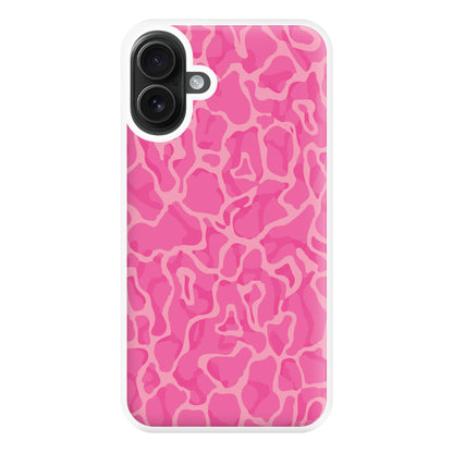 Orange Retro Flowers Pattern Phone Case for iPhone 16 Plus