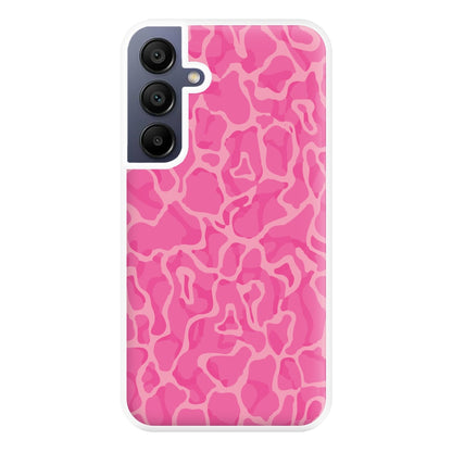 Orange Retro Flowers Pattern Phone Case for Galaxy A16