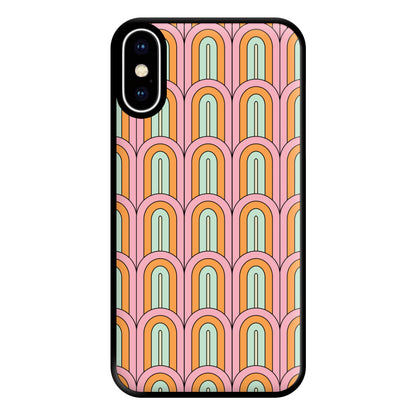 Pastel Retro Arches Pattern Phone Case for iPhone XS Max