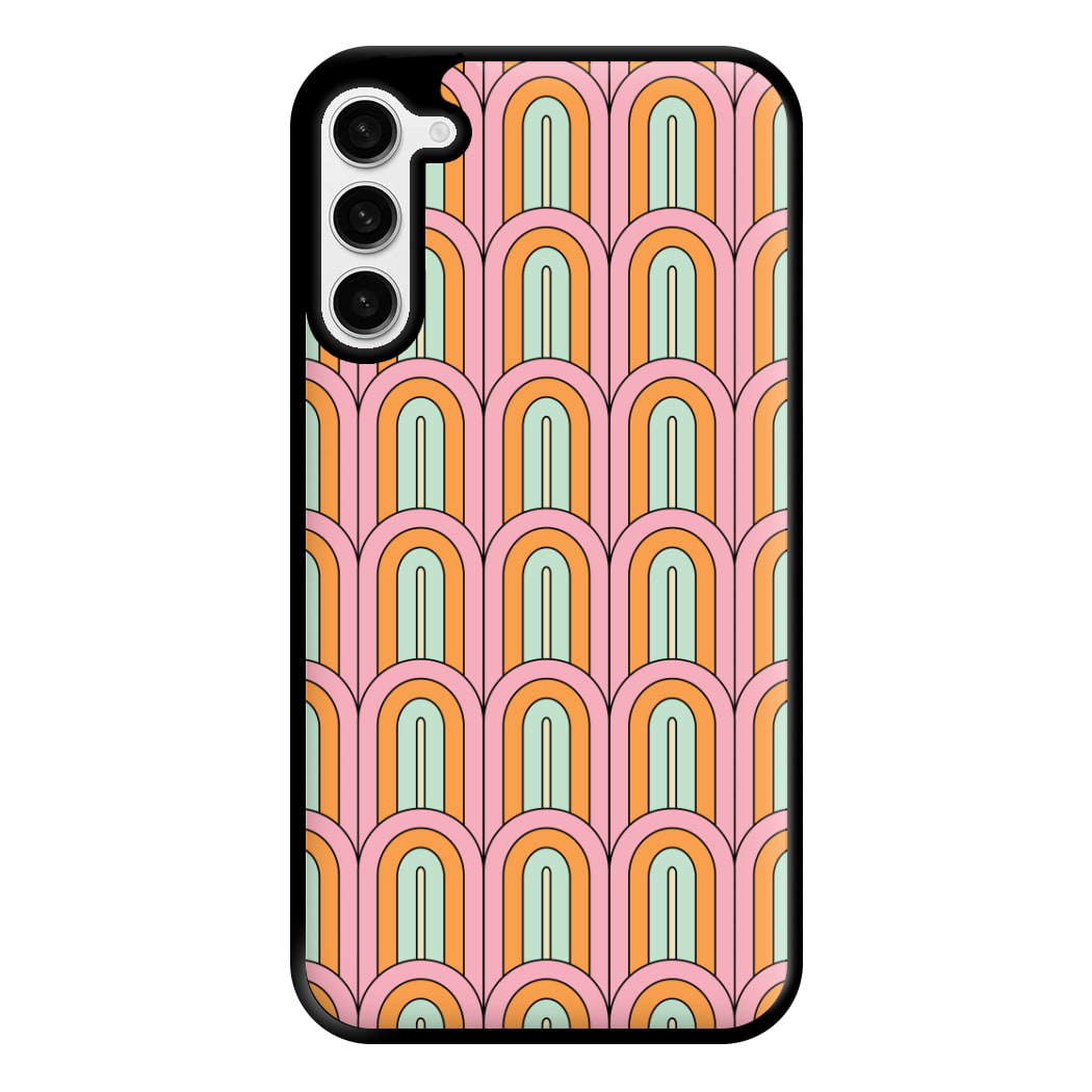 Pastel Retro Arches Pattern Phone Case for Galaxy S23 Plus