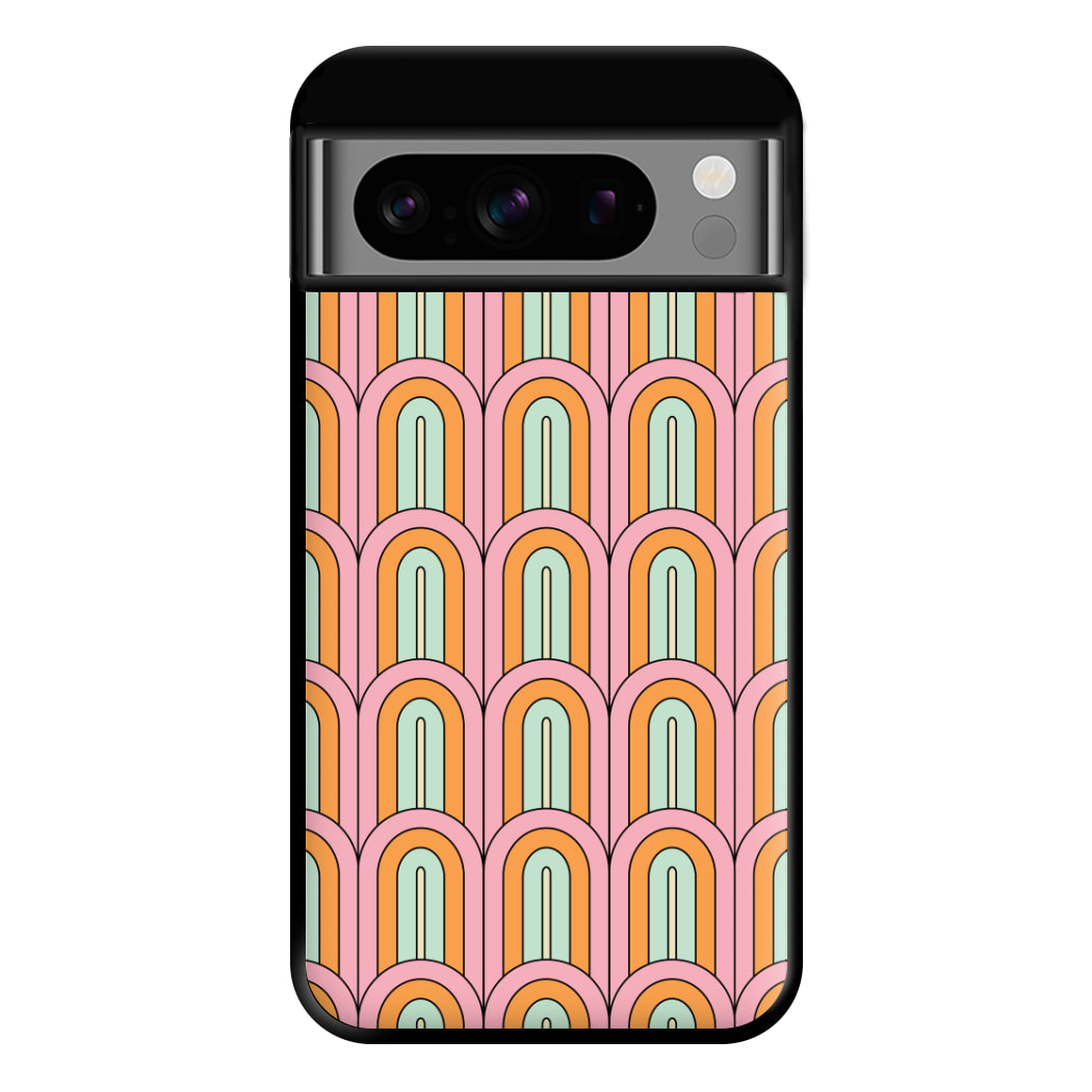 Pastel Retro Arches Pattern Phone Case for Google Pixel 8 Pro