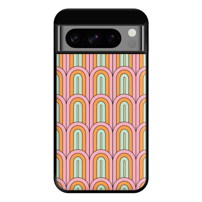 Pastel Retro Arches Pattern Phone Case for Google Pixel 8 Pro
