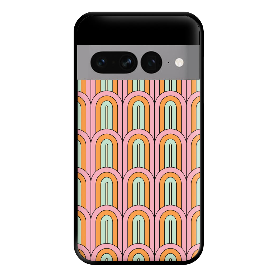 Pastel Retro Arches Pattern Phone Case for Google Pixel 7 Pro