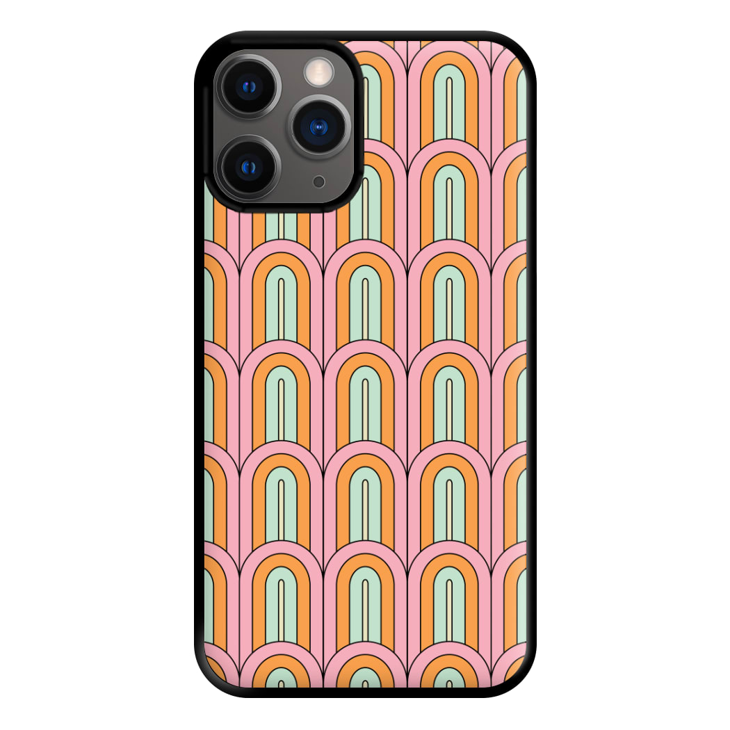 Pastel Retro Arches Pattern Phone Case for iPhone 12 Pro Max