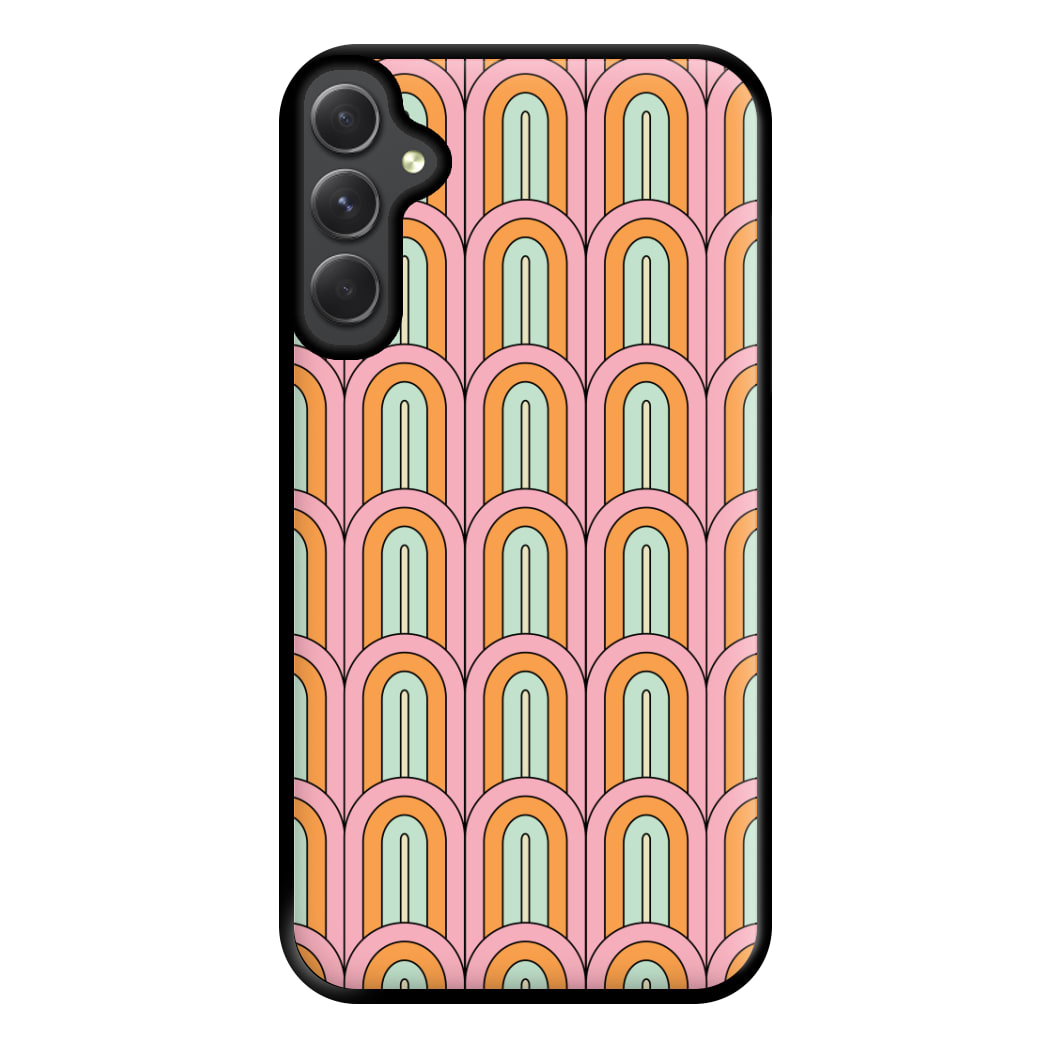 Pastel Retro Arches Pattern Phone Case for Galaxy A54