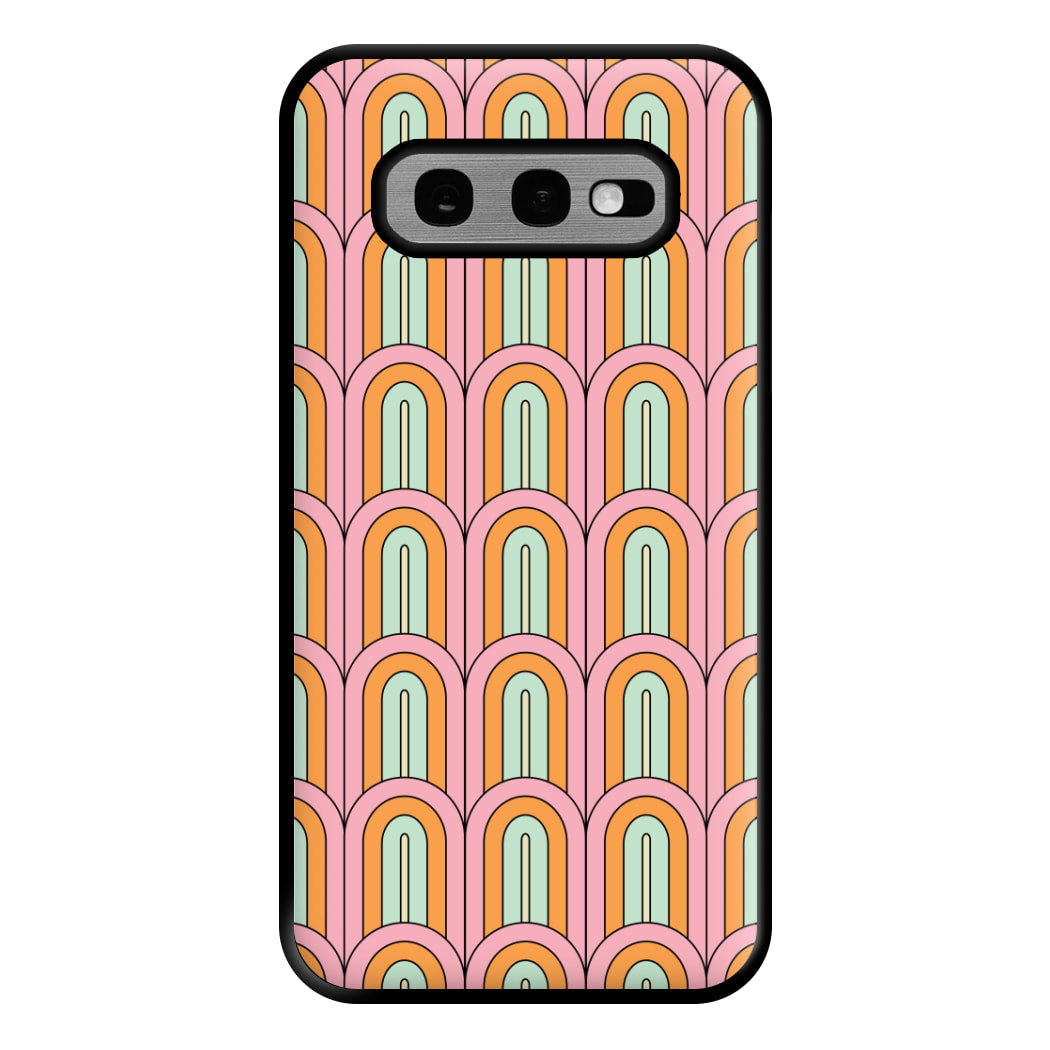 Pastel Retro Arches Pattern Phone Case for Galaxy S10e