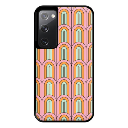 Pastel Retro Arches Pattern Phone Case for Galaxy S20FE