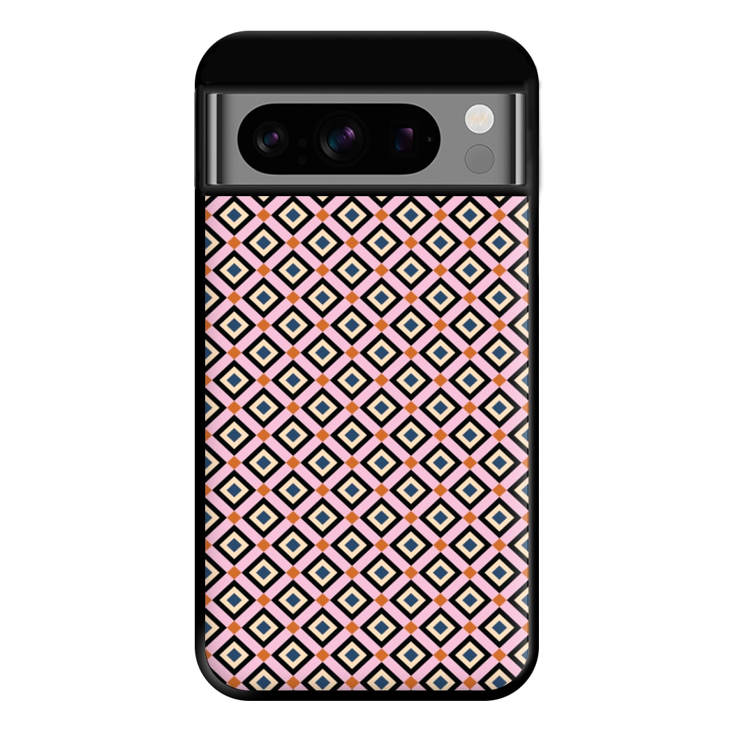 Retro Diamonds Pattern Phone Case for Google Pixel 8 Pro