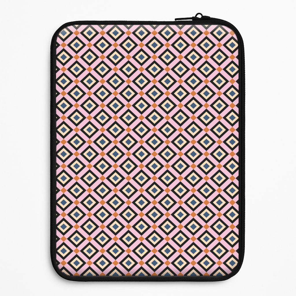 Retro Diamonds Pattern Universal Laptop Sleeve